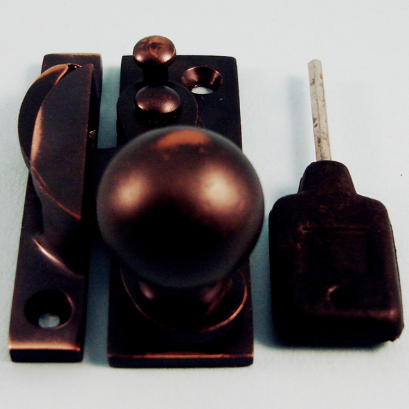THD197L/AC • Locking • Antique Copper • Locking Clo Sash Fastener